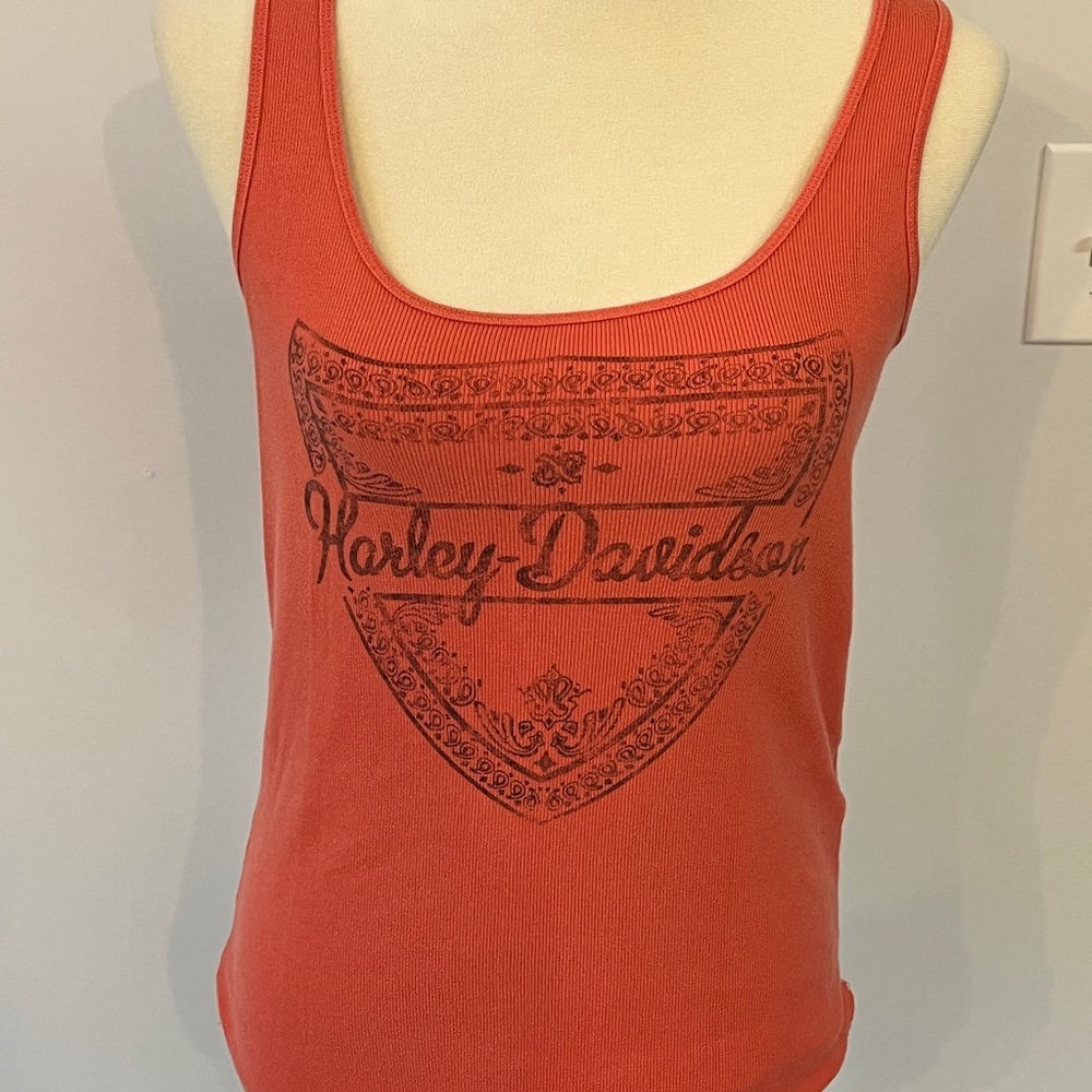 Harley-Davidson Women's coral tank Top
